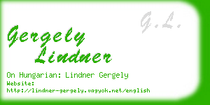 gergely lindner business card